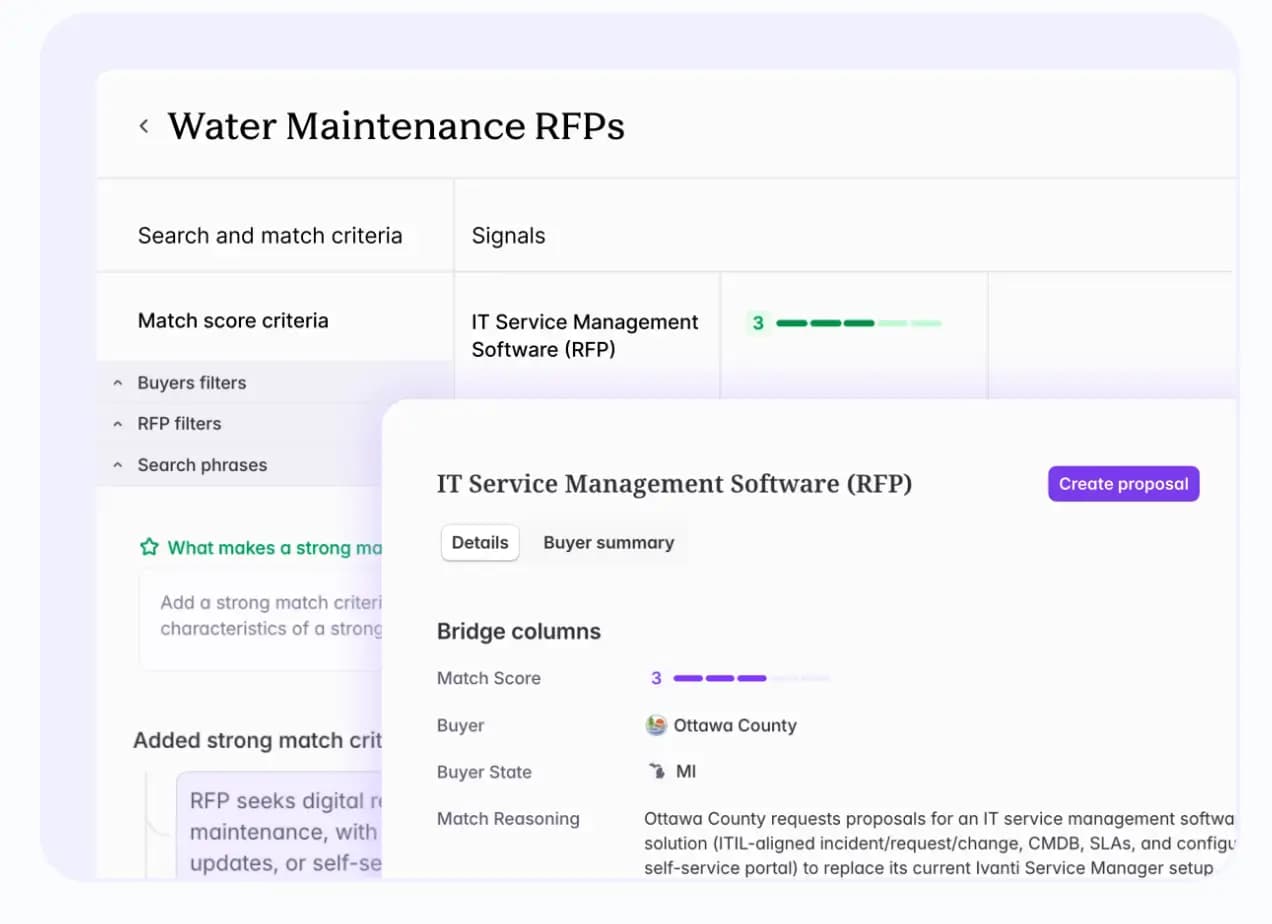 Starbridge AI RFP finder and proposal writer
